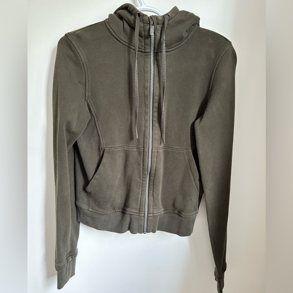 Lululemon Press Pause Jacket Dark Olive Size 6 - Picture 3 of 5